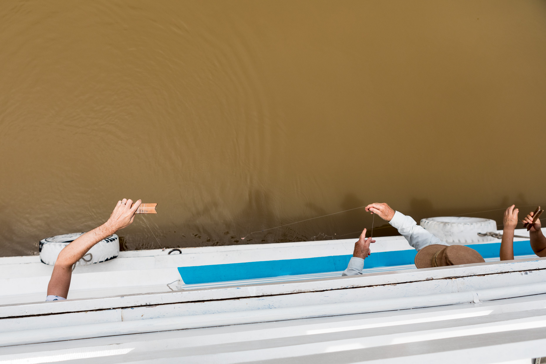 Piranha fishing, Brazil